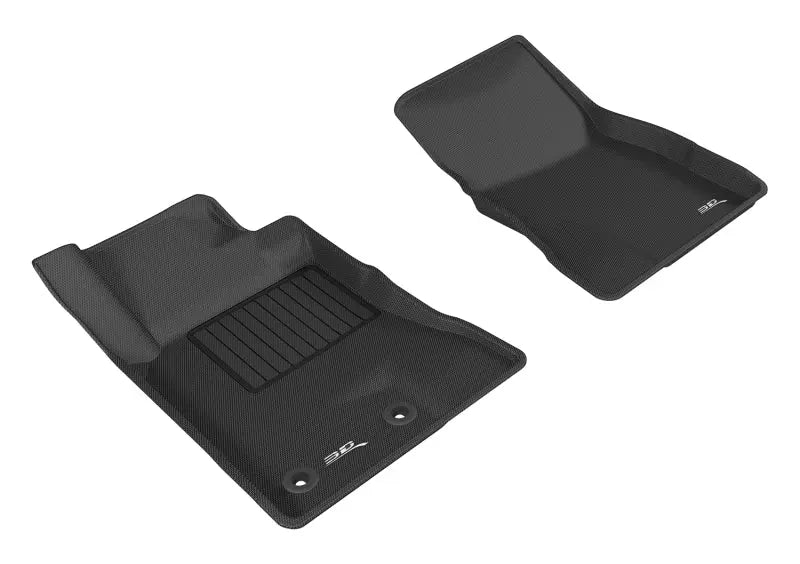 3D MAXpider 2015-2020 Ford Mustang Kagu 1st Row Floormat - Black 3D MAXpider
