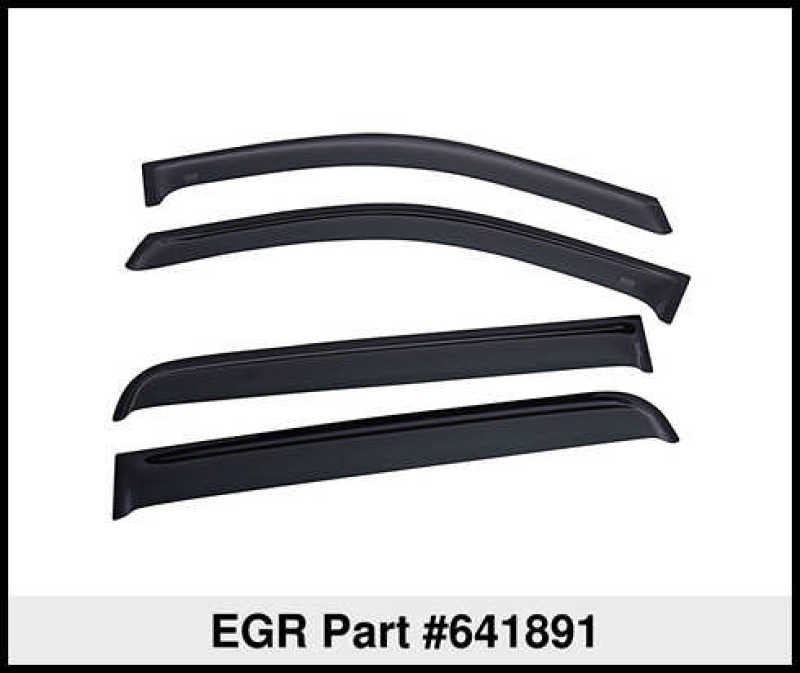 EGR 2019 Chevy 1500 Double Cab Tape-On Window Visors - Set of 4 Dark Smoke