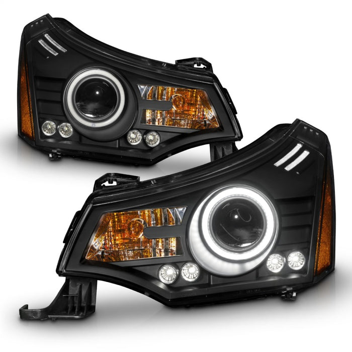 Phares de projecteur ANZO 2008-2011 Ford Focus Noir