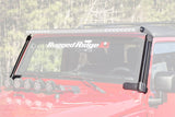 Support de barre lumineuse de pare-brise Rugged Ridge 07-18 Jeep Wrangler JK Elite Fast Track sans barre transversale