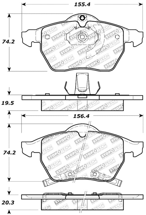 Plaquettes de frein StopTech Performance