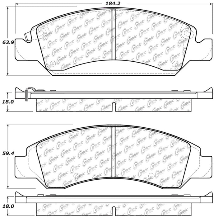 StopTech 08-20 Cadillac Escalade Front Truck & SUV Brake Pad