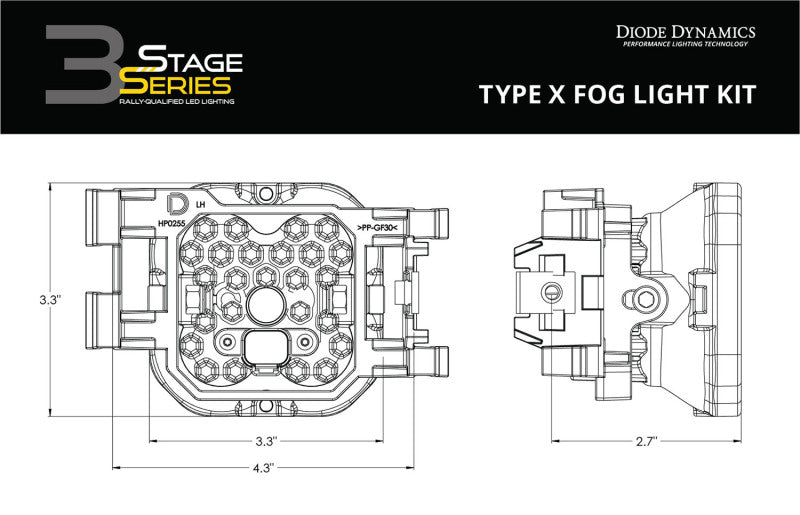 Diode Dynamics SS3 Sport Type X Kit ABL - White SAE Driving