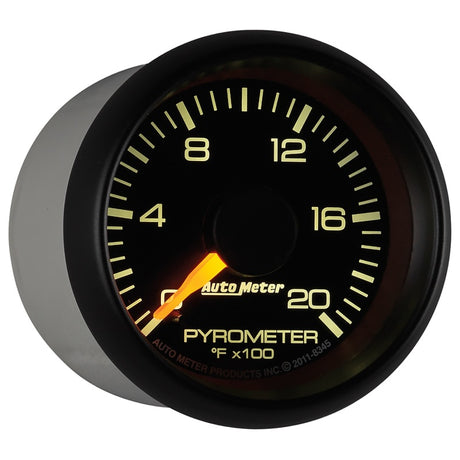 Kit de jauge pyrotechnique Autometer Factory Match Chevy 2-1/16 po FSE 0-2000