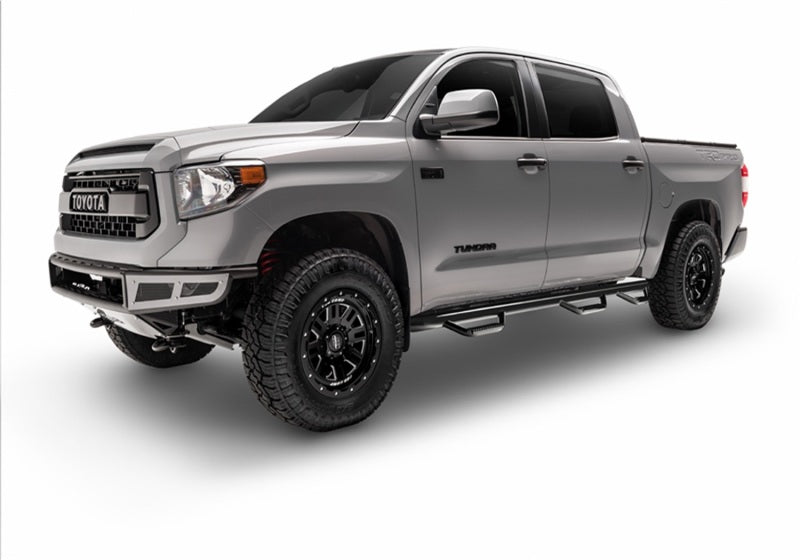 N-Fab Nerf Step 15-17 GMC - Chevy Canyon/Colorado Crew Cab 5 pieds - Noir brillant - Accès au lit - 3 pouces