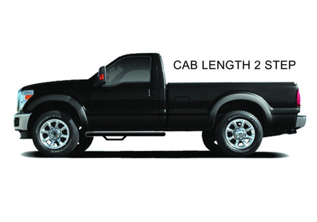 N-Fab Nerf Step 17-18 Ford F-250/F-350 Cabine standard - Noir Tex. - Longueur de la cabine - 3 po