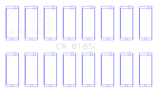 King AMC / JEEP 290, 304, 360 16V Connecting Rod Bearing Set