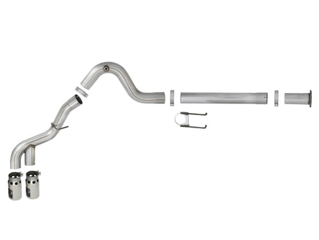 aFe Power 15-16 Ford F250/F350 6,7 L Diesel Rebel XD 4 po 409 SS DPF-Système d'échappement arrière - Embouts Pol