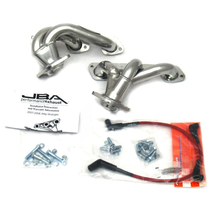 Collecteur d'échappement JBA 07-11 Jeep 3,8 L V6 1-1/2 po primaire Silver Ctd Cat4Ward