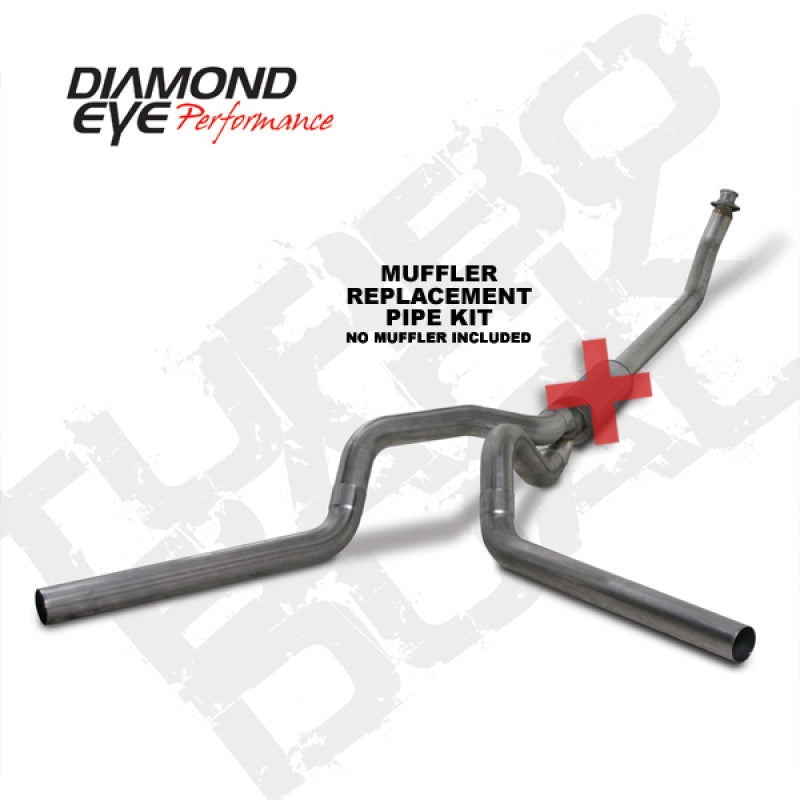 KIT Diamond Eye 4 po TB MFLR TUYAU DE RÉPARATION DOUBLE SS : 94-02 DODGE CUMMINS 5,9 L