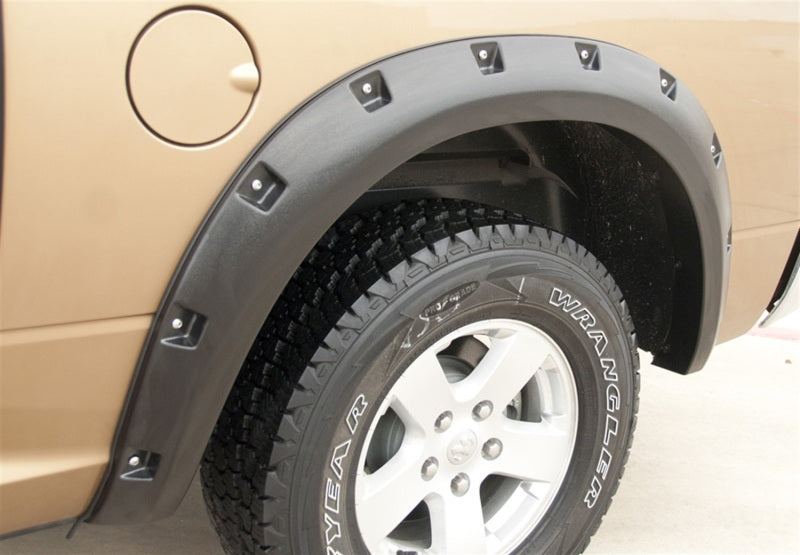 Lund 09-17 Dodge Ram 1500 RX-Rivet Style Smooth Elite Series Fender Flares - Black (2 Pc.)