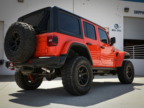 aFe 20-21 Jeep Wrangler Système d'échappement arrière DPF en acier inoxydable 304 à grand alésage HD 3 pouces - Embout poli