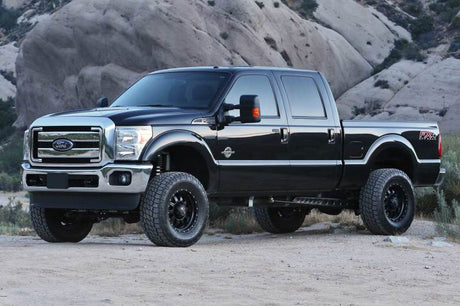 Système Fabtech 11-16 Ford F250 4WD 4 pouces 4Link avec DLSS 4.0 C/O et DLSS arrière