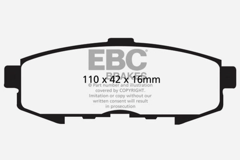 Plaquettes de frein arrière EBC 04-06 Mazda MPV 3.0 Ultimax2