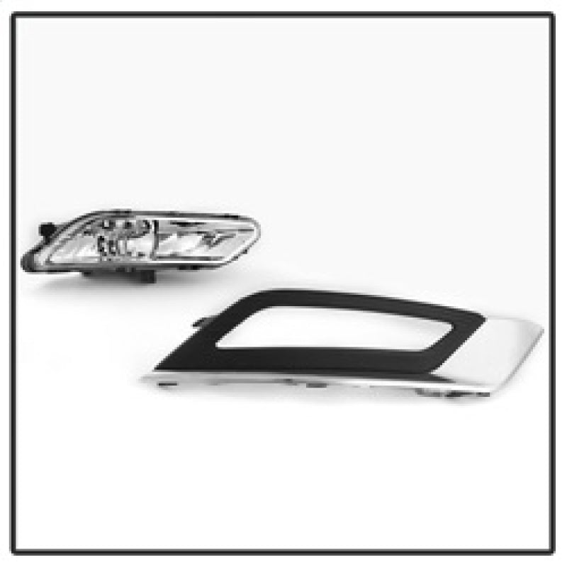 Feux antibrouillard OEM Spyder 17-18 Ford Fusion avec interrupteur et couvercle - Transparent (FL-FFUS17-C)