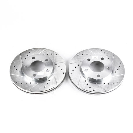 Disques de frein avant Power Stop 94-04 Ford Mustang Evolution percés et fendus - Paire