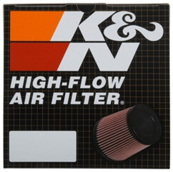 K&N Universal Rubber Oval Tprd Filter 2.125in Flg ID/3.5in TOSL/2.5in TOSW/4in BOSL/3in BOSW/4in H