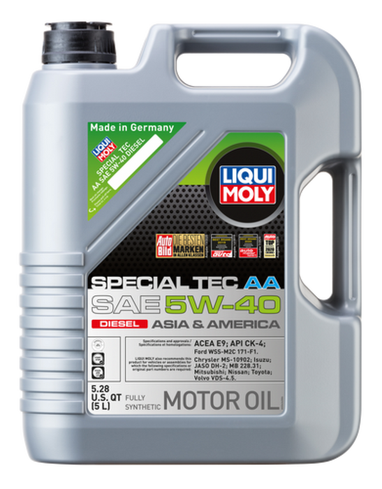 Huile moteur LIQUI MOLY Special Tec AA SAE 5W40 Diesel 5L