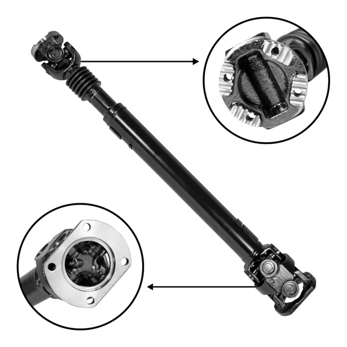 Arbre de transmission standard américain pour Ram 2500/3500 Diesel 03-05 avec transmission manuelle, longueur de 19 pouces