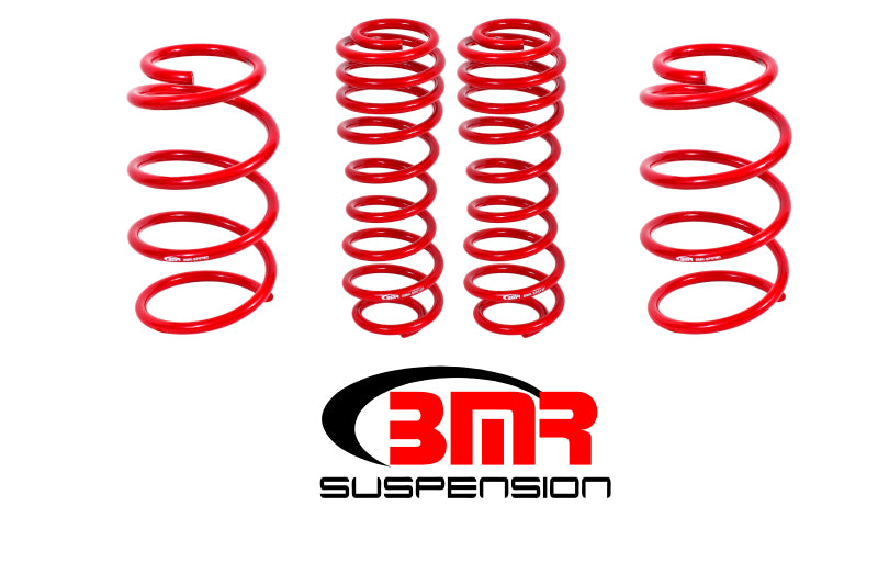 BMR 07-14 Shelby GT500 Drag Lowering Springs (Set Of 4) - Red BMR Suspension