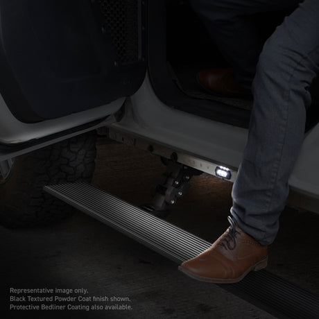 Kit de marchepieds Go Rhino 08-16 Ford F-250/350 Super Duty Crew Cab 4dr E-BOARD E1 - Revêtement de doublure de caisse