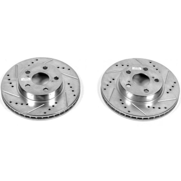 Rotors avant percés et fendus Power Stop 04-09 Toyota Prius Evolution - Paire