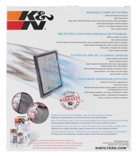 Filtre à air d'habitacle K&amp;N 13-15 Audi A3 1,6 L/1,8 L/2,0 L / 12-15 VW Golf VII 1,6 L/2,0 L