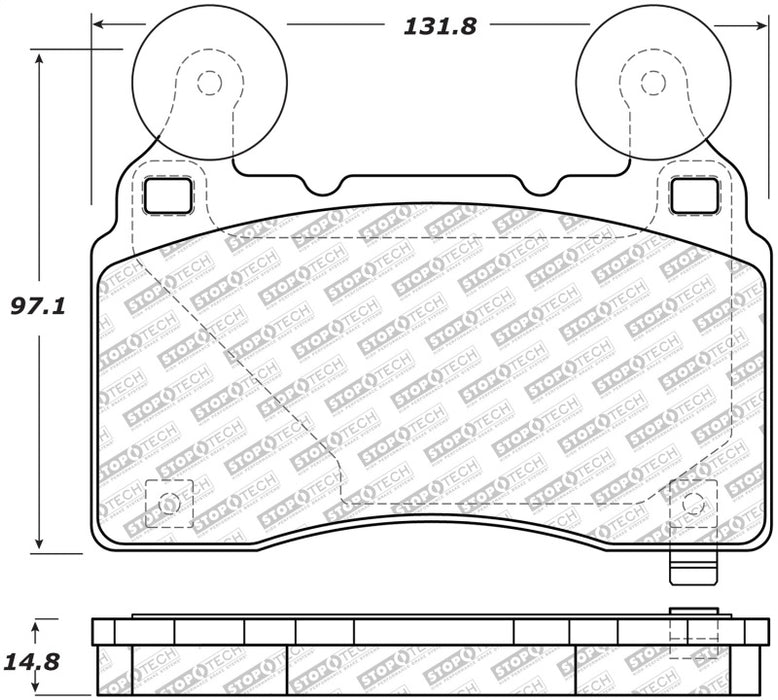 Plaquettes de frein avant StopTech 14-17 Chevrolet Camaro SS/09 Pontiac G8 Street Select