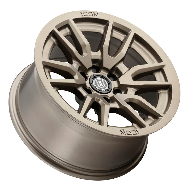 ICON Vector 6 17x8.5 6x120 0mm Offset 4.75in BS 67mm Bore Bronze Wheel