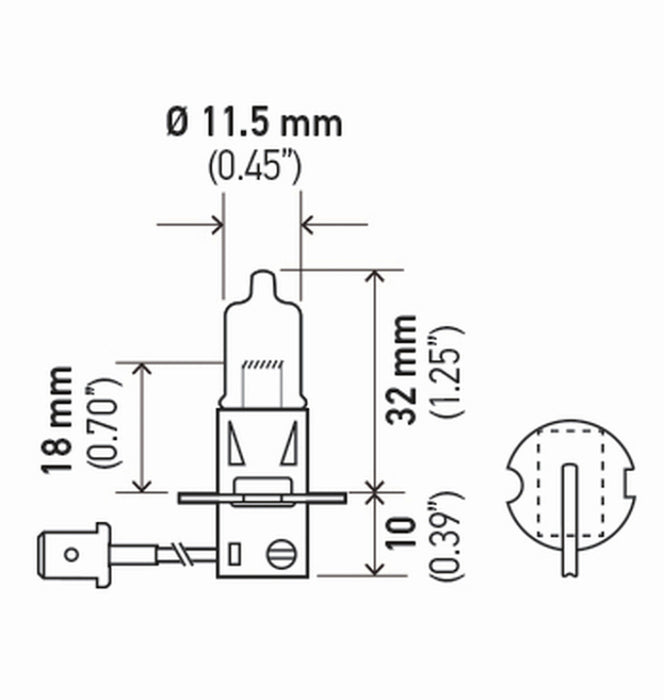 Ampoule Hella H3 12V 55W Pk22S T325 (2)