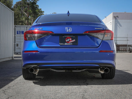 Système d'échappement arrière en acier inoxydable aFe POWER Takeda 2022 Honda Civic avec embout poli