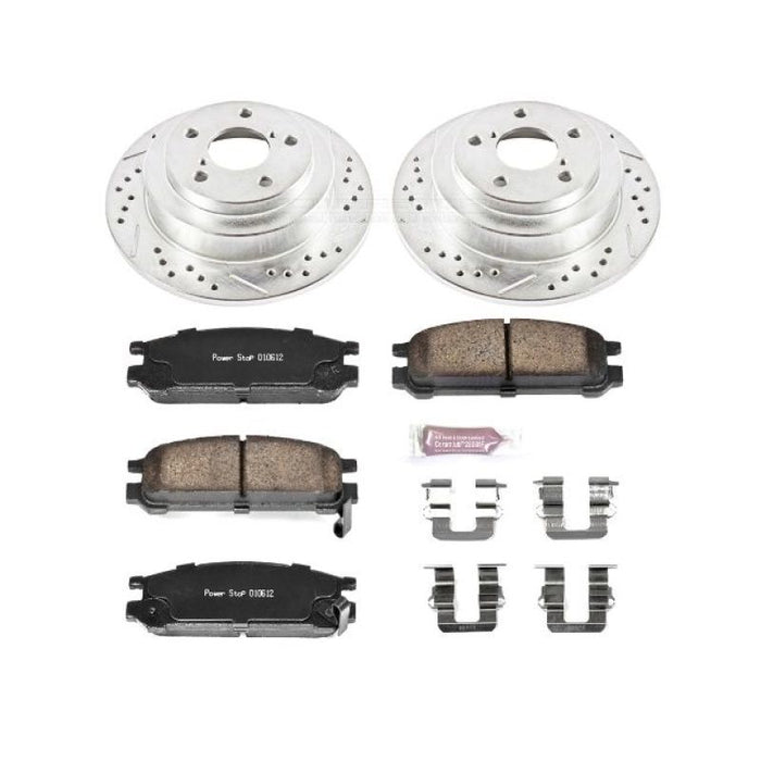 Kit de freins arrière Power Stop 93-96 Subaru Impreza Z23 Evolution Sport