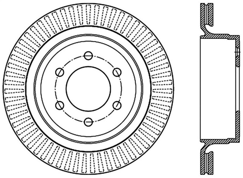 Disque de frein sport fendu StopTech 12-19 Ford F-150 (avec frein de stationnement manuel)