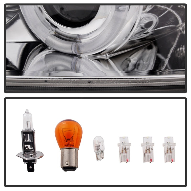 Phares de projecteur Spyder Pontiac G6 2/4DR 05-08 LED Halo LED Chrm PRO-YD-PG605-HL-C