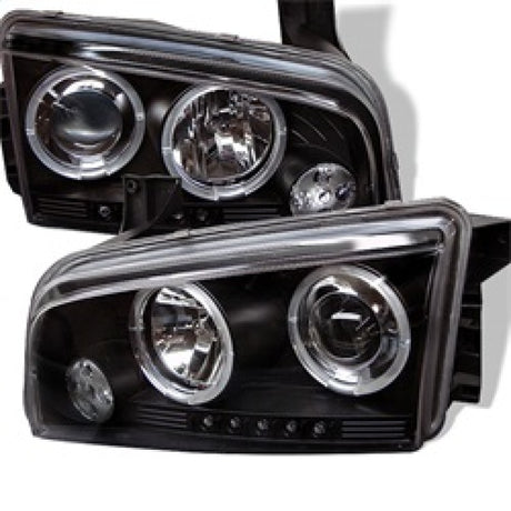 Phares de projecteur Spyder Dodge Charger 06-10 Halogène uniquement - LED Halo LED Blk PRO-YD-DCH05-LED-BK