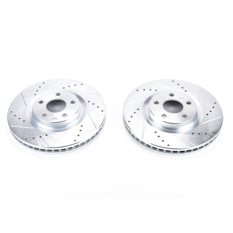 Disques de frein avant Power Stop 15-19 Ford Edge Evolution percés et fendus - Paire