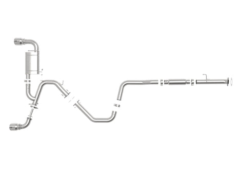aFe Takeda Exhaust Cat-Back 19-20 Hyundai Veloster N 304SS Échappement à double embout poli