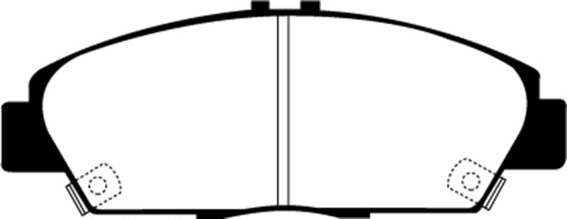 Plaquettes de frein avant EBC Greenstuff pour Honda Prelude 2.2 92-96