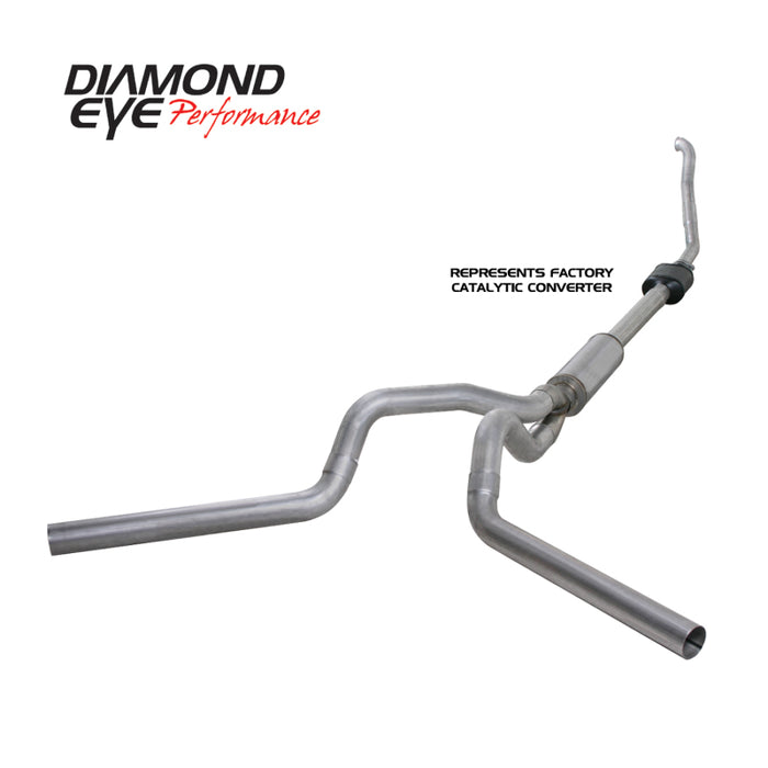 KIT Diamond Eye 4in TB MFLR RPLCMENT PIPEDUALALUM94-97 5 7 3L F250/F350 PWRSTROKE NFS