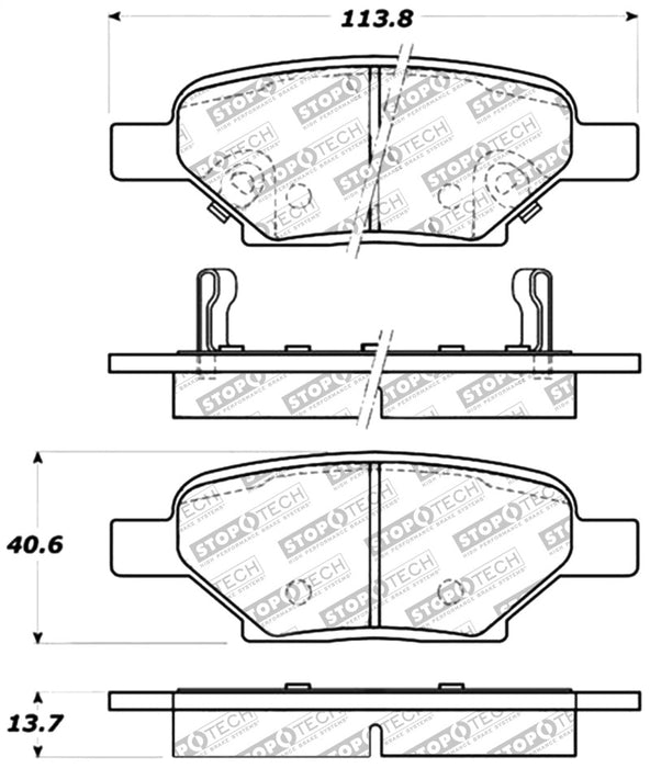 Plaquettes de frein StopTech Performance