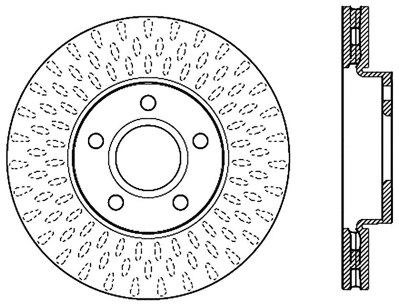 Disque de frein sport fendu StopTech