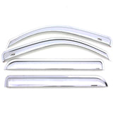 Déflecteurs de vitres avant et arrière AVS 13-19 Ford Escape Ventvisor 4 pièces - Chrome