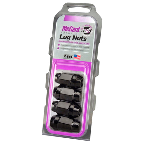 Écrou de roue hexagonal McGard (siège conique bombé) 1/2-20 / 3/4 Hex / 1,45 po de longueur (paquet de 4) - Noir