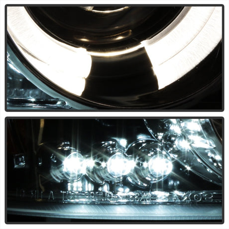 Phares de projecteur Spyder GMC Sierra 1500/2500/3500 99-06 LED Halo LED Fumée PRO-YD-CDE00-HL-SMC