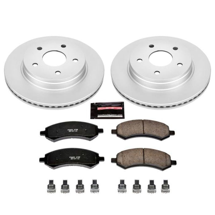 Kit de freins à revêtement Geomet Z17 Evolution avant Power Stop 07-09 Chrysler Aspen