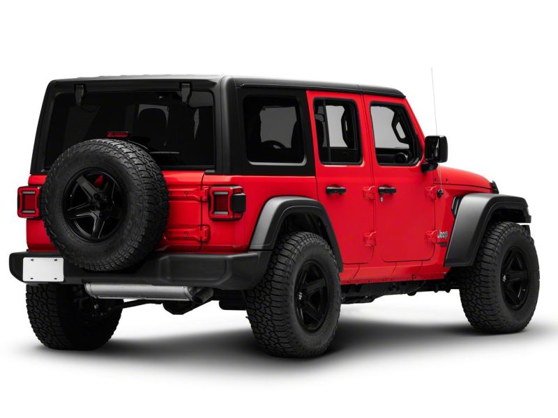 Feux arrière à LED Raxiom 18-23 Jeep Wrangler JL Horizon - Boîtier noir - Lentille rouge