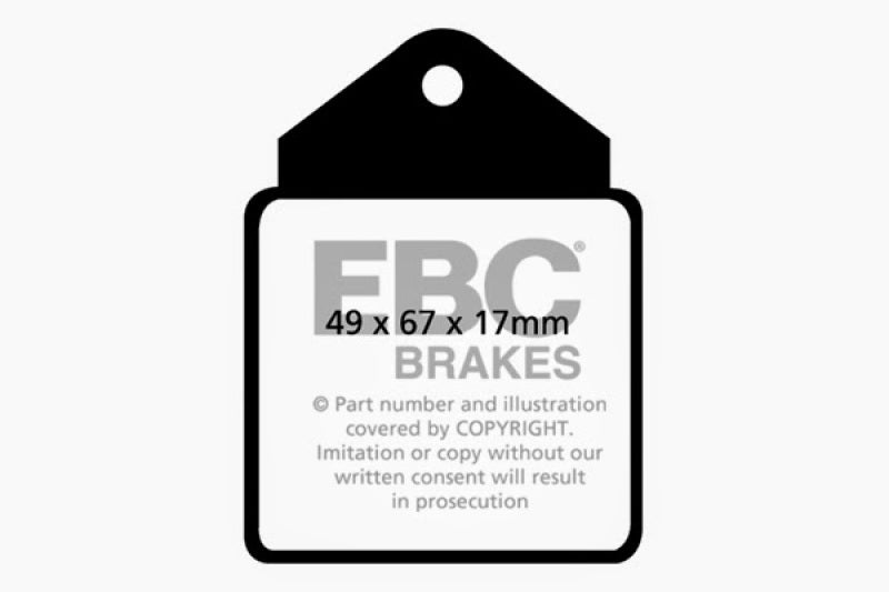 EBC 64-66 Alfa Romeo Guilia 1.3 Greenstuff Front Brake Pads