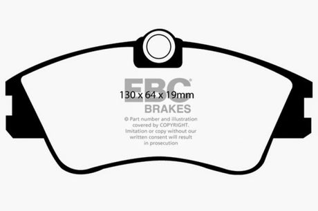 Plaquettes de frein avant Greenstuff EBC 93-96 Volkswagen Eurovan 2.5 à rotors solides