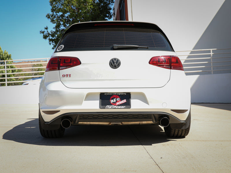 aFe MACHForce XP 3in-2.5in SS Exhaust Cat-Back 15-17 Volkswagen GTI (MKVII) L4-2.0L (t) - Black