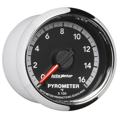 Jauge électronique Autometer Gen4 Dodge Factory Match 52,4 mm à balayage complet 0-1600 degrés F EGT/pyromètre